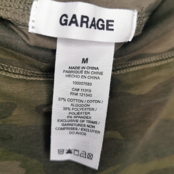 NWT GARAGE Khaki Camo Leggings Size Medium - Picture 4 of 5